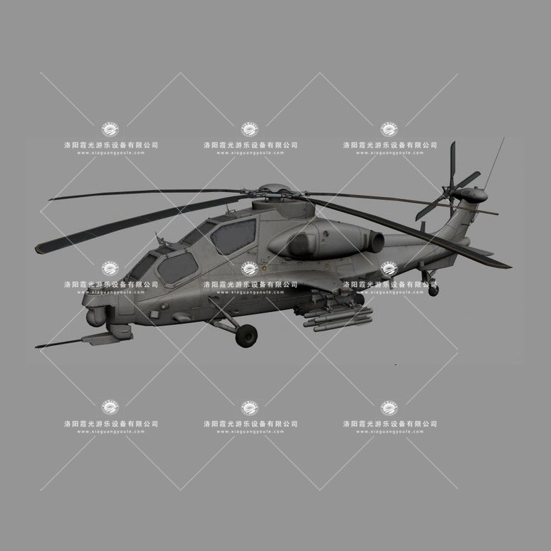 翁田镇武装直升机3D模型